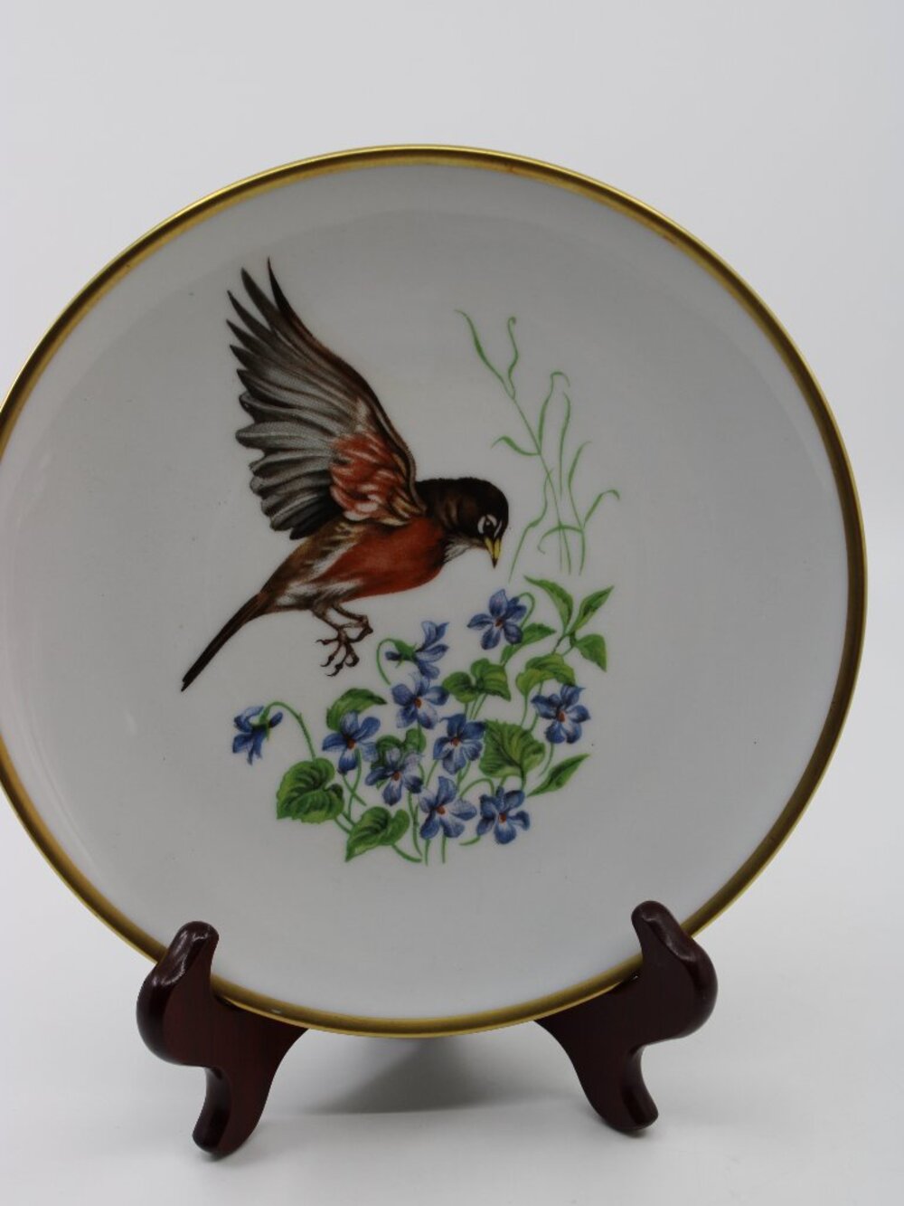Bavaria Schumann Arzberg Germany Vintage gold Crown plates, Set Of 6
